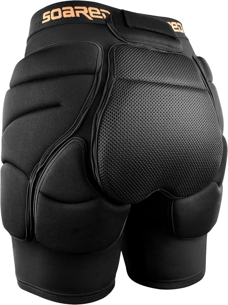 SOARED 3D Protection Hip Butt XPE Padded Shorts for ski, ice Skating, Snowboarding, Skateboard for Men Women - Image 1